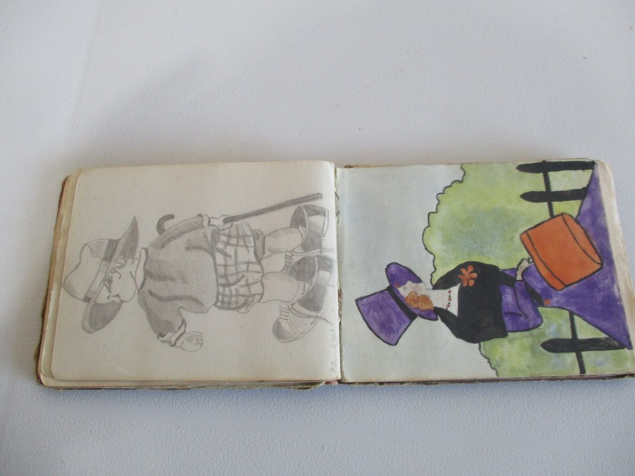 A vintage autograph book circa 1930 with various drawings, poems etc. - Image 18 of 29
