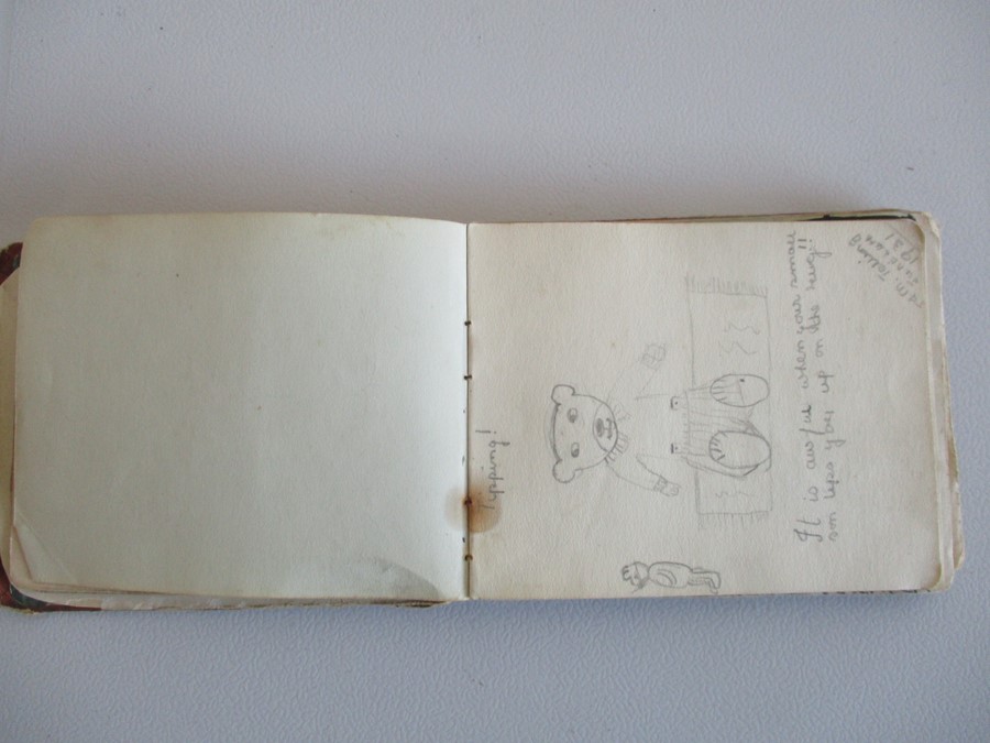 A vintage autograph book circa 1930 with various drawings, poems etc. - Image 9 of 29