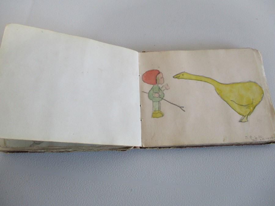 A vintage autograph book circa 1930 with various drawings, poems etc. - Image 20 of 29