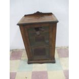 A Victorian walnut display cabinet