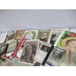 An assortment of vintage calendars, photographs and postcards of The Royal Family etc.