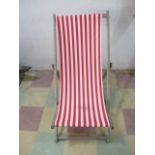 A vintage deck chair