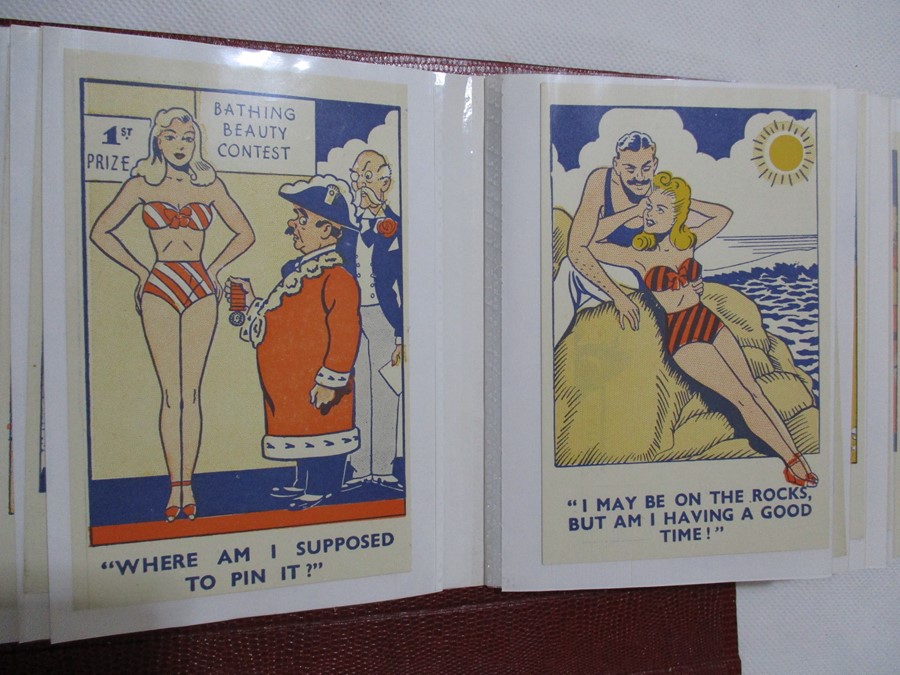A collection of vintage novelty postcards - Image 13 of 36
