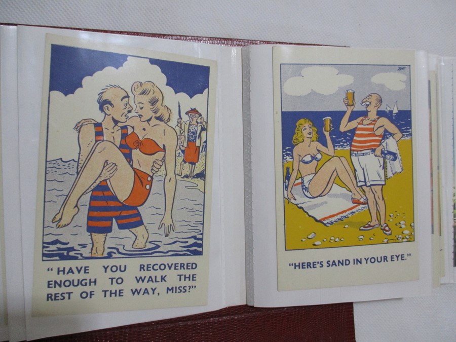 A collection of vintage novelty postcards - Image 11 of 36