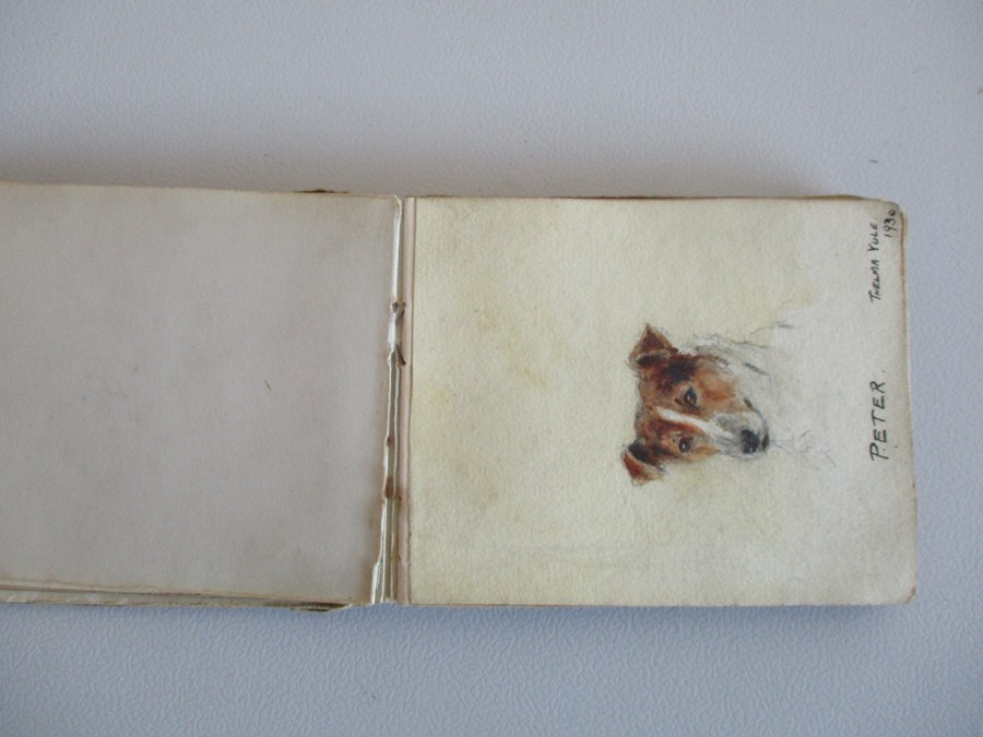 A vintage autograph book circa 1930 with various drawings, poems etc. - Image 7 of 29