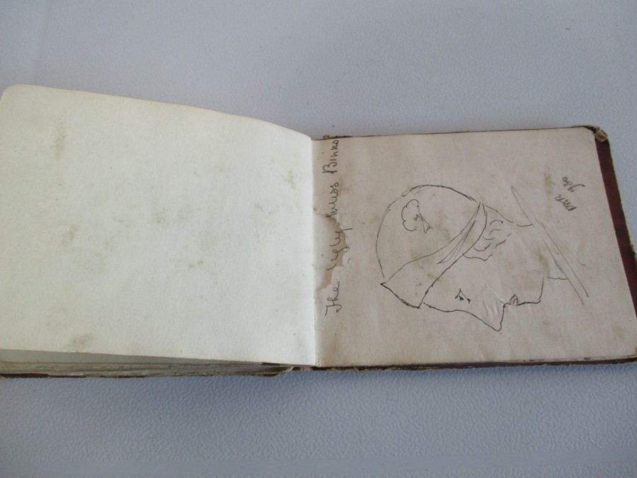 A vintage autograph book circa 1930 with various drawings, poems etc. - Image 28 of 29