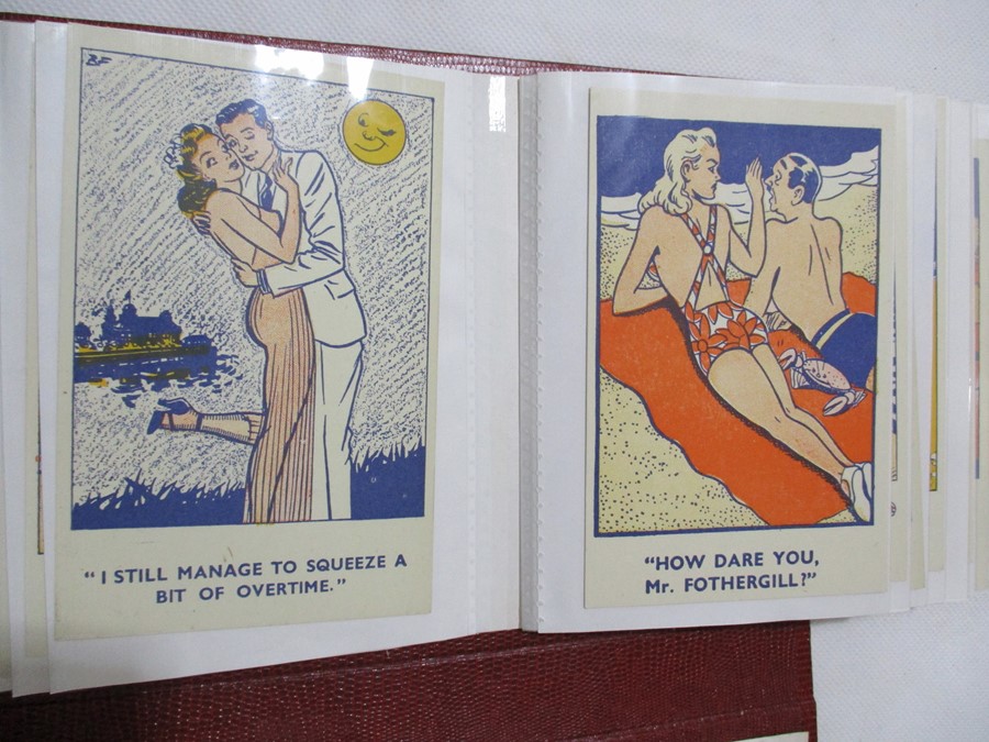 A collection of vintage novelty postcards - Image 14 of 36