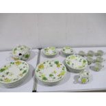 A part dinner and coffee set by Villeroy & Boch "Geranium"
