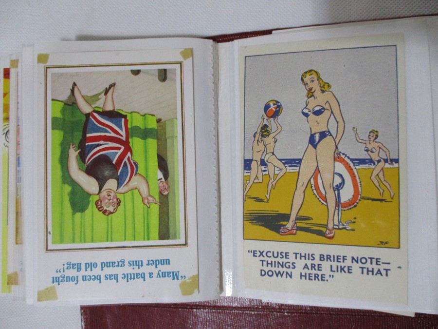 A collection of vintage novelty postcards - Image 31 of 36