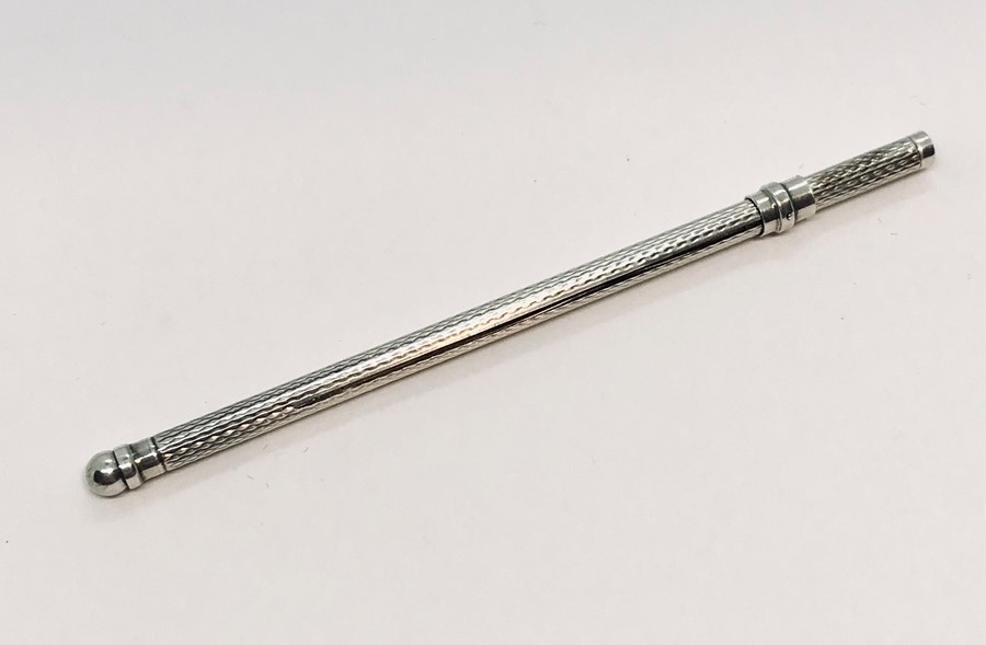 A hallmarked silver swizzle stick A/F - Image 2 of 2