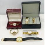 A collection of watches including Longines, Ingersoll, a Bebe 9ct gold ladies watch, Rotary etc