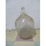 A vintage clear glass carboy - Height approx. 50cm