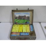 A small oil painting on canvas of Lords Cricket Ground, signed by artist John Peach (2011), along