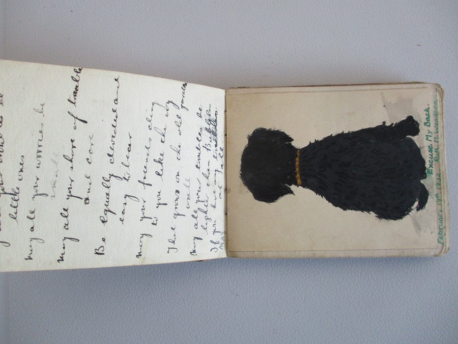 A vintage autograph book circa 1930 with various drawings, poems etc. - Image 4 of 29