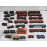 A collection of various Tri-Ang & Hornby Dublo 00 gauge coaches and good wagons