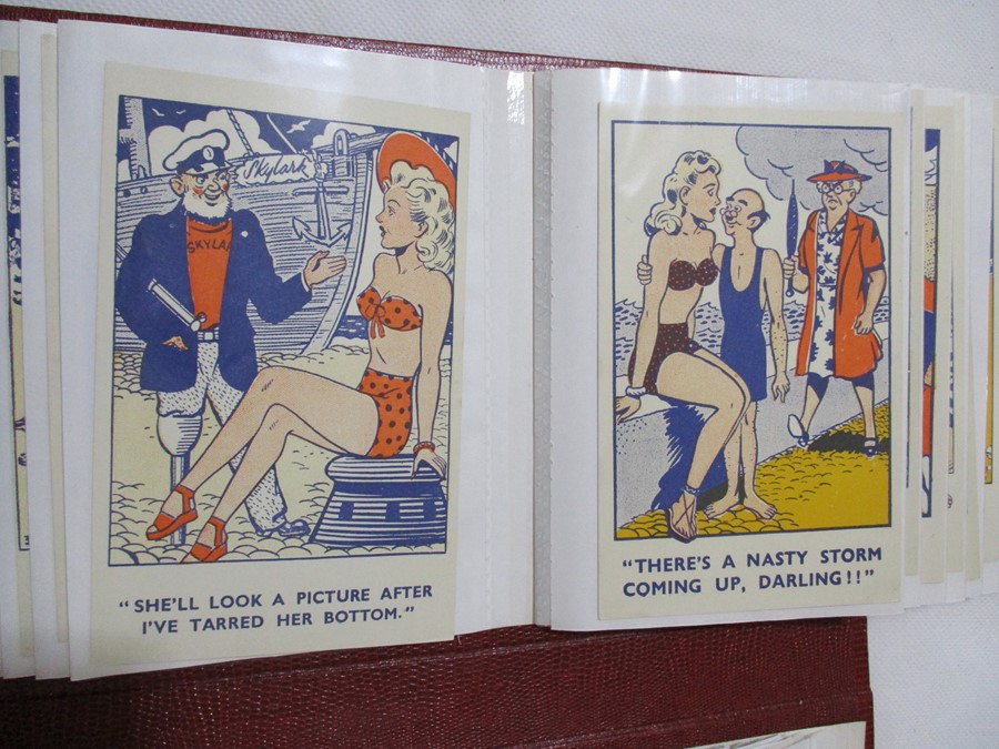 A collection of vintage novelty postcards - Image 16 of 36