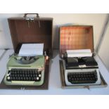 Two vintage typewriters including a Lilliput and Imperial Good Companion
