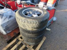 4 X LANDROVER DISCOVERY WHEELS & TYRES