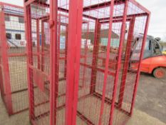 DOUBLE GAS BOTTLE STORAGE CAGE 1.2M X 1.8M X 1.15M HEIGHT APPROX NO VAT ON HAMMER PRICE