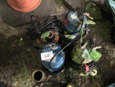 4 X 110VOLT SUBMERSIBLE WATER PUMPS ....CONDITION UNKNOWN