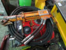 ATLAS COPCO HYDRAULIC BREAKER PACK C/W HOSE AND GUN