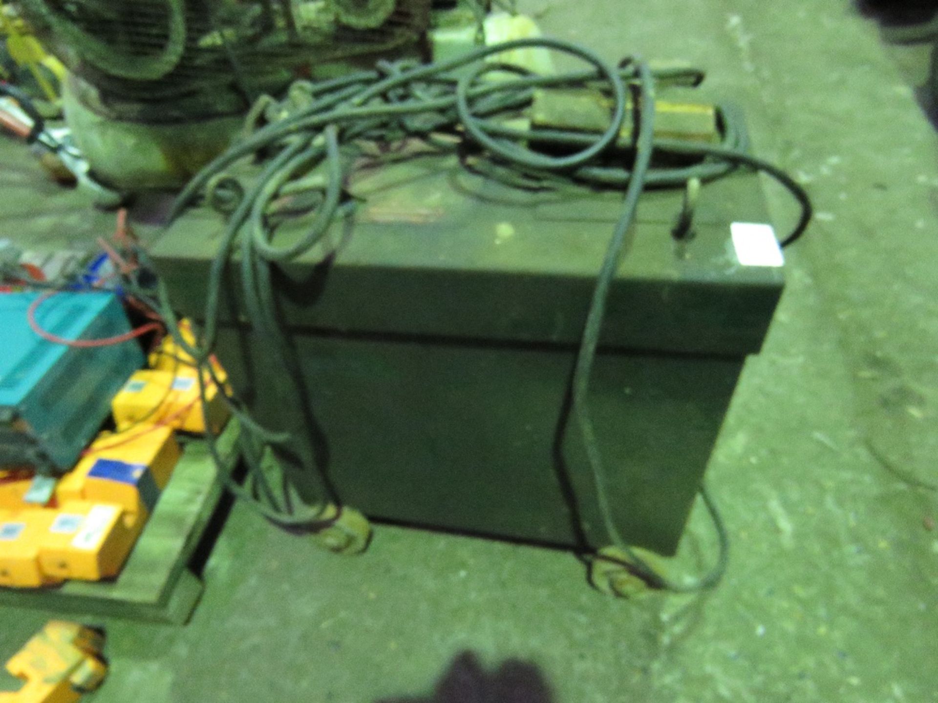 LARGE SIZED OIL FILLED ARC WELDER, 3 PHASE POWERED This item is being item sold under AMS…no vat