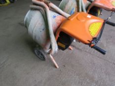 BELLE MINI CEMENT MIXER WITH STAND, 240VOLT POWERED. NO VAT ON HAMMER PRICE