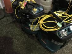 3 X MAKITA 110VOLT INDUSTRIAL VACUUMS...CONDITION UNKNOWN