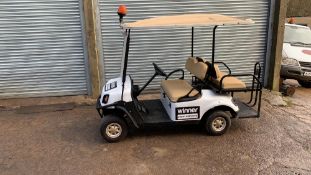 CUSHMAN EZGO SHUTTLE 4 PETROL ENGINED 4 SEATER GOLF / EVENTS BUGGY. YEAR 2017 BUILD. UNKNOWN HRS.