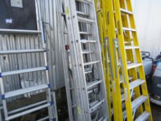 3 X ALUMINIUM LADDERS