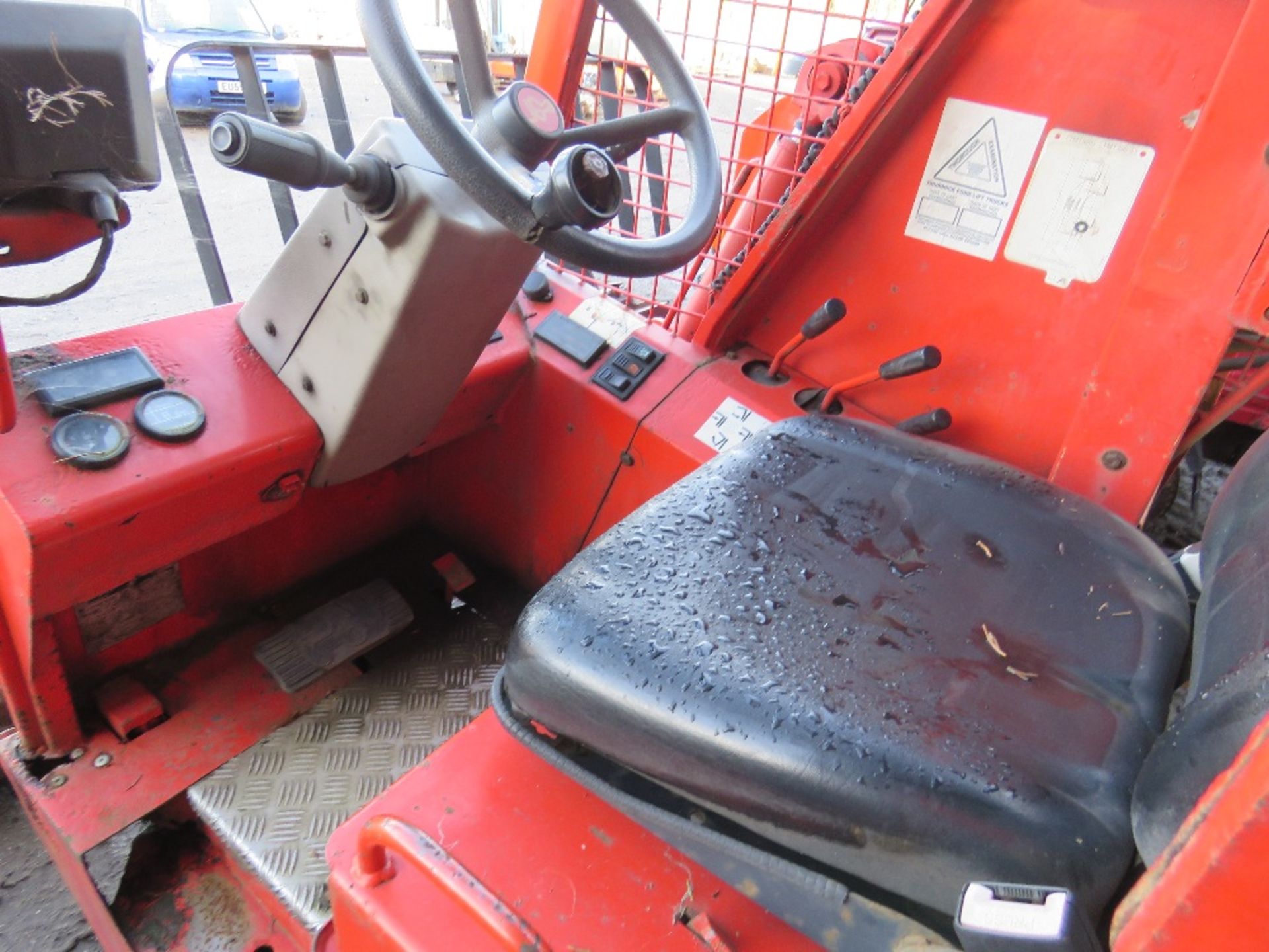 Manitou telescopic piggy back forklift, 1263 rec.hrs, yr2004. Direct ex local company. WHEN TESTED - Image 4 of 6