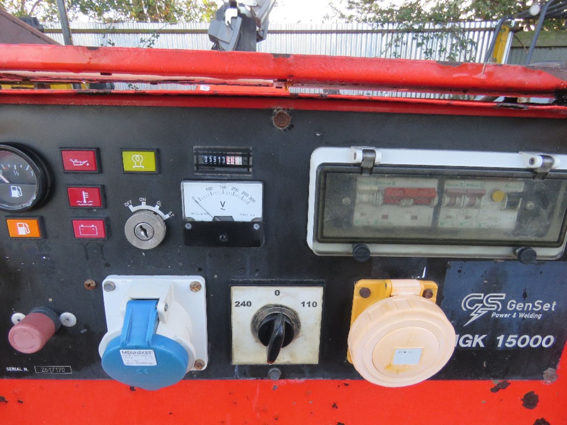 Kubota engined 15Kva towed generator set YEAR 2006 SN:2617170 WHEN TESTED WAS SEEN TO RUN - Image 4 of 6