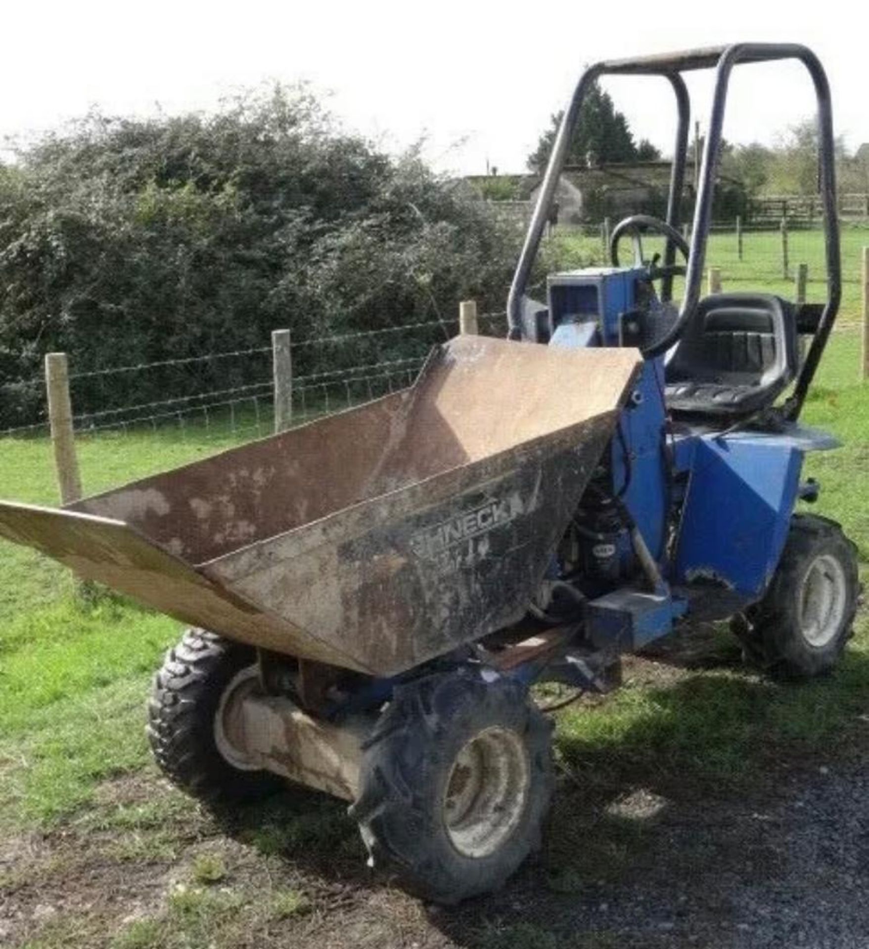 ROUGHNECK +4 TYPE HIGH TIP COMPACT SIZED DUMPER SUPPLIED WITH TOWING EQUIPMENT AS SHOWN. VENDOR'S - Image 11 of 11