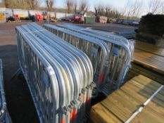 24 X STEEL PEDESTRIAN CROWD BARRIERS This items is being item sold under AMS…no vat will be on