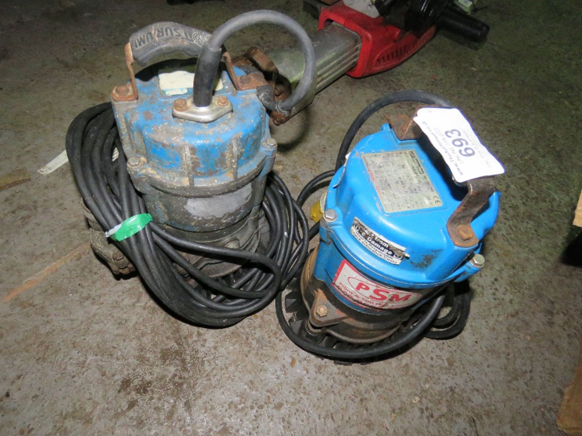 2no. 110v Sub pumps - Image 2 of 2