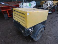 ATLAS COPCO XAS36 COMPRESSOR WITH YANMAR ENGINE, YEAR 2003. WHEN TESTED WAS SEEN TO RUN AND MAKE