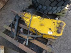 Hydraulic breaker on 40mm pins c/w spare spade point