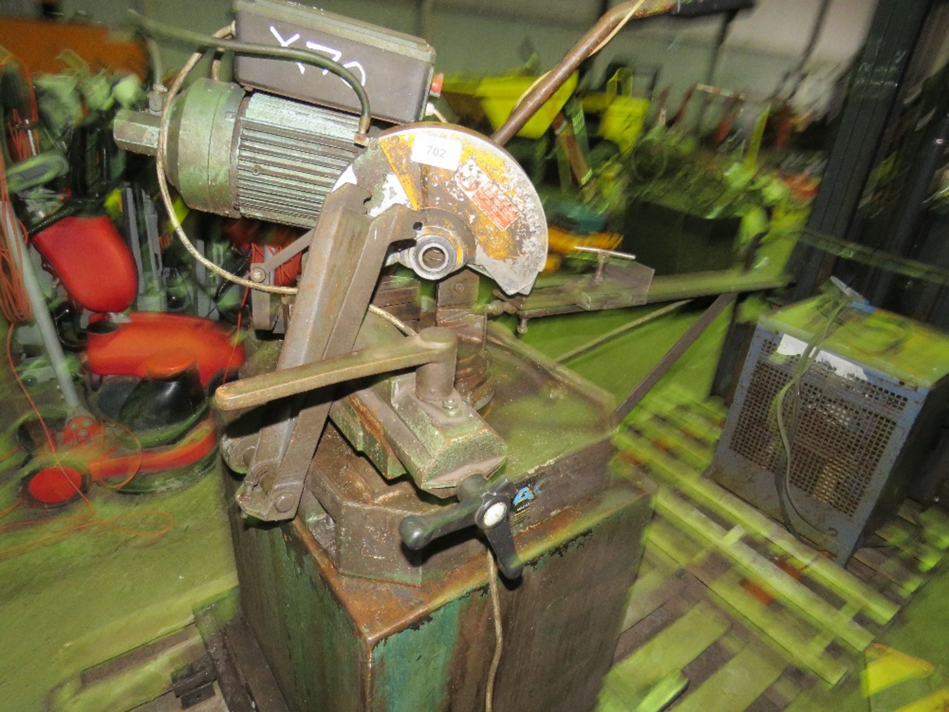 Metal cutting saw, 3-phase This item is being item sold under AMS…no vat will be on charged on the