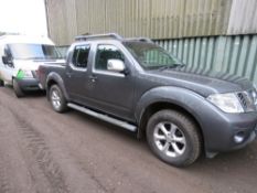 NISSAN NAVARA DOUBLE CAB PICKUP REG: KN11 DVC 126, 086 REC MILES. MANUAL GEARBOX, ROLLER REAR