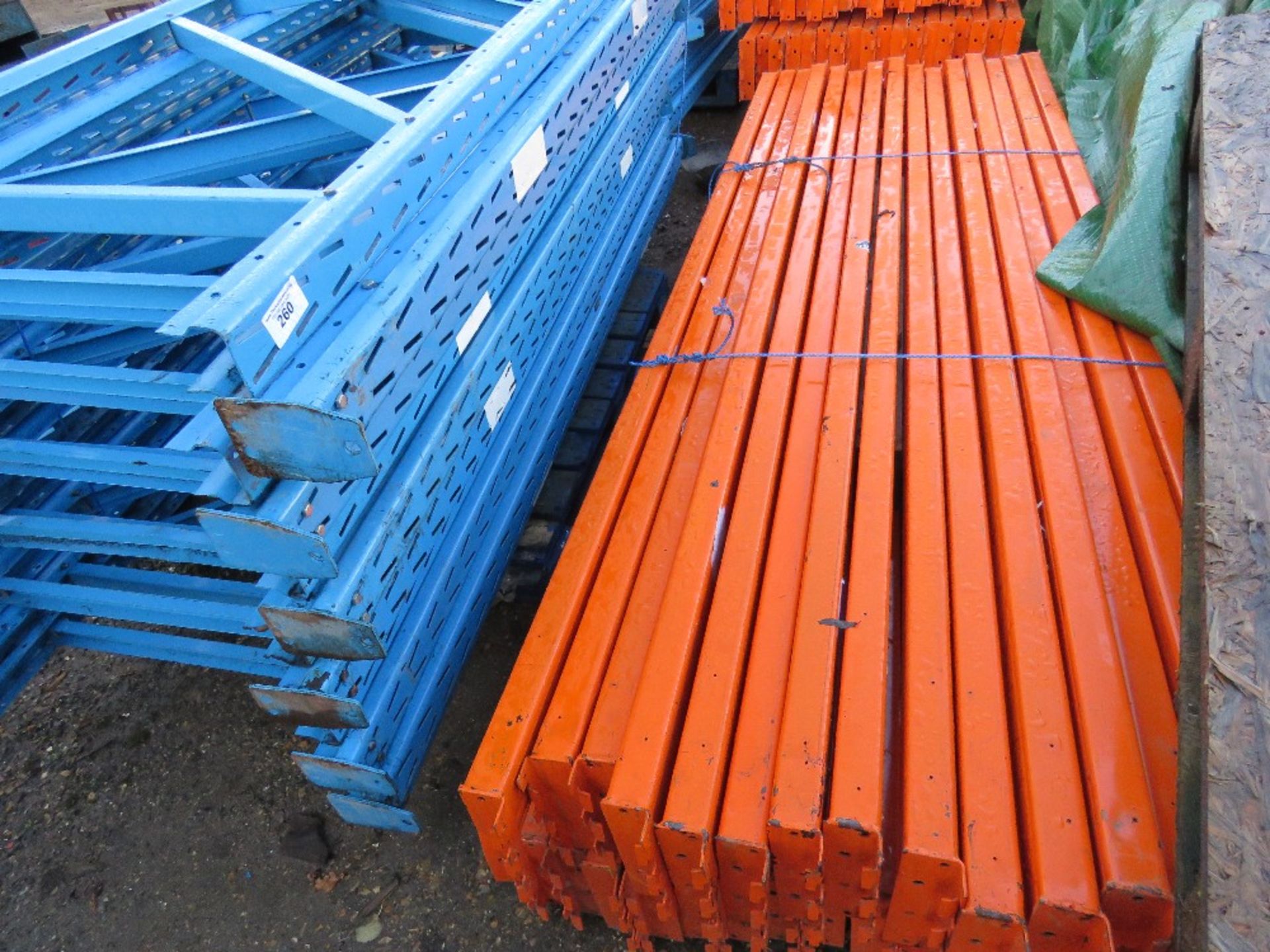 PALLET RACKING WITH BEAMS, 12 X 2.4M UPRIGHTS AND BOARDS, RECENTLY DISMANTLED FROM LOCAL WAREHOUSE