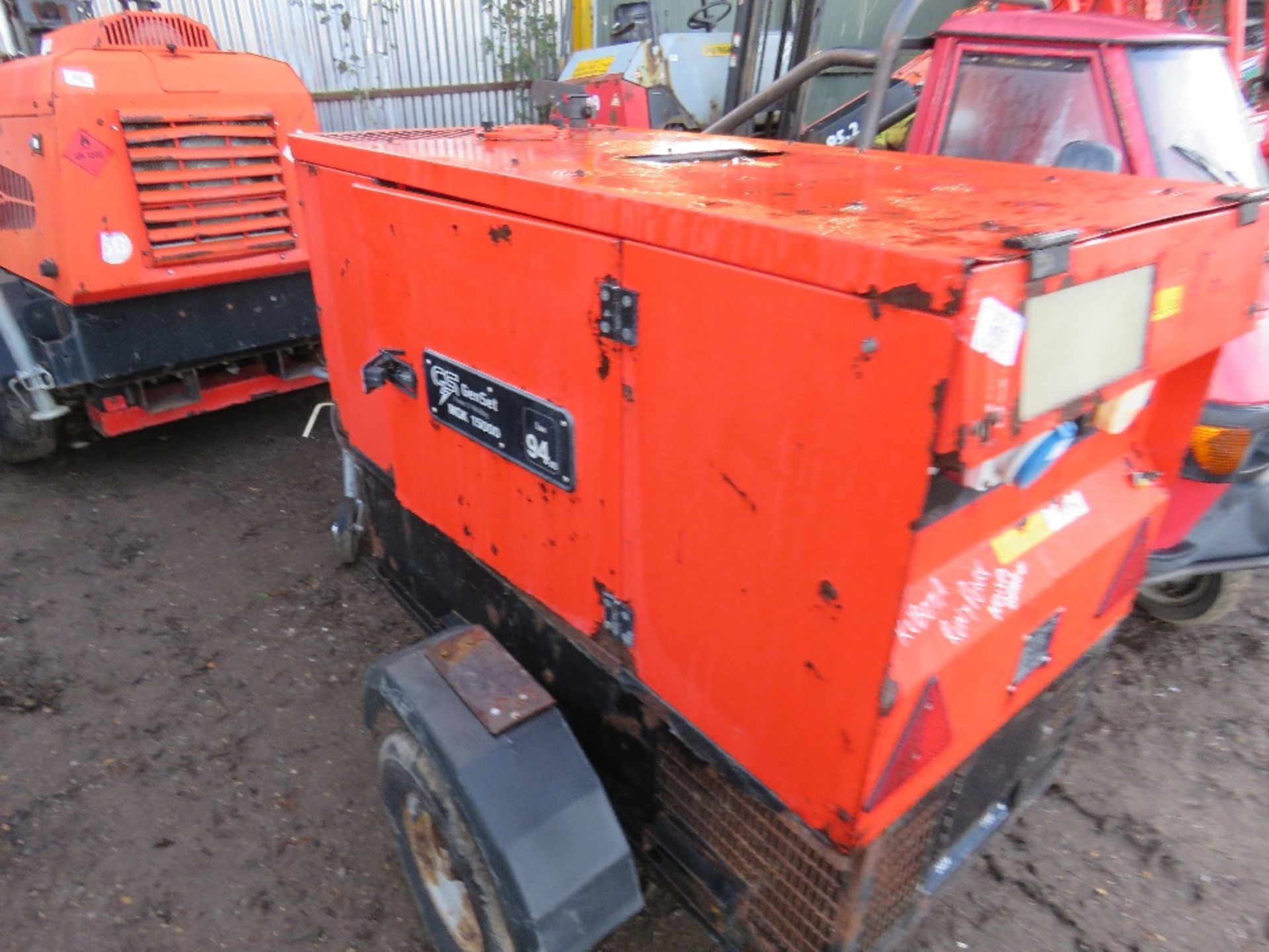 Kubota engined 15Kva towed generator set YEAR 2006 SN:2617170 WHEN TESTED WAS SEEN TO RUN