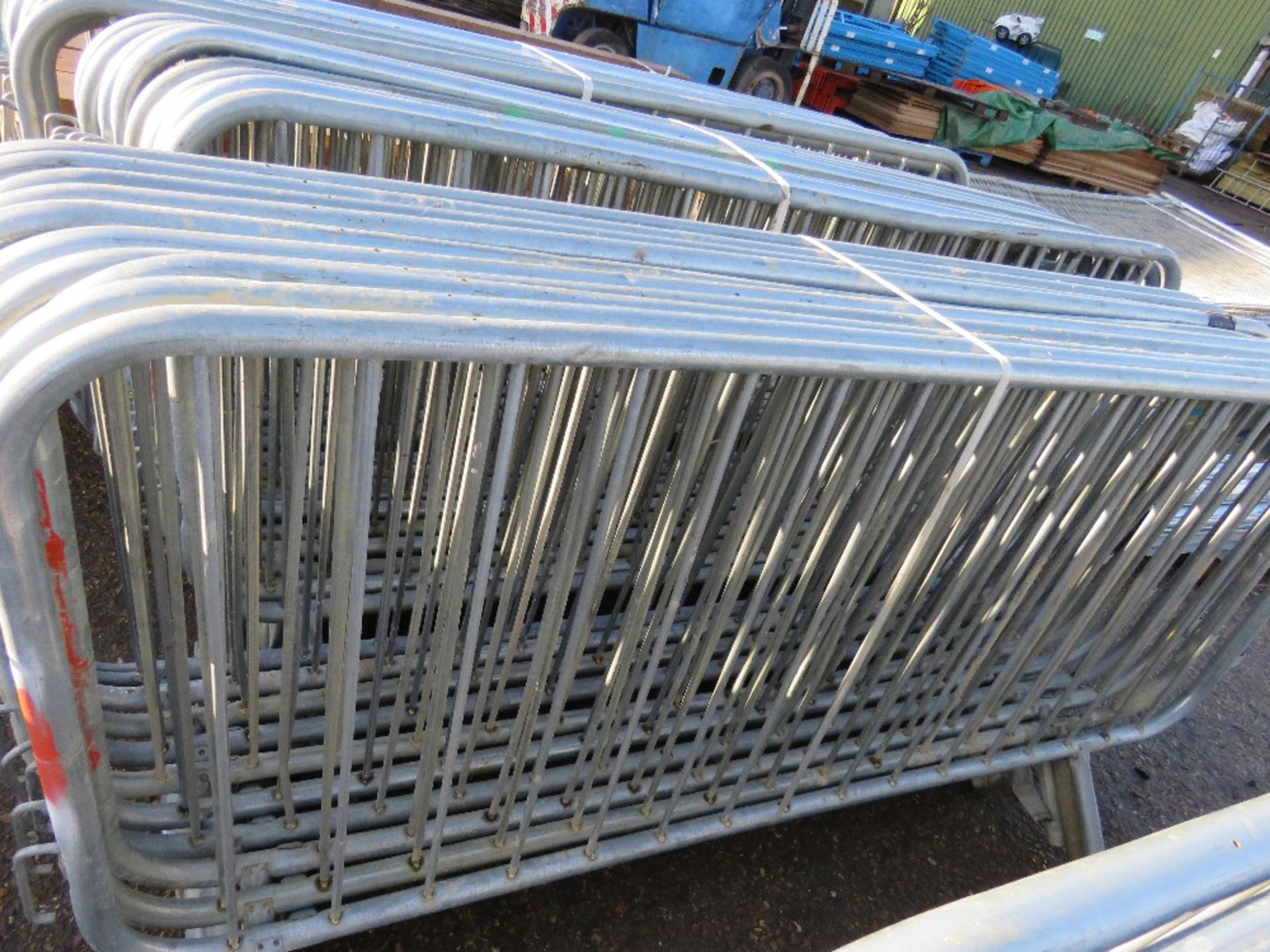 30 X STEEL PEDESTRIAN CROWD BARRIERS This items is being item sold under AMS…no vat will be on - Image 2 of 4