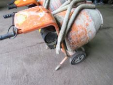 BELLE MINI CEMENT MIXER WITH STAND, 240VOLT POWERED. NO VAT ON HAMMER PRICE