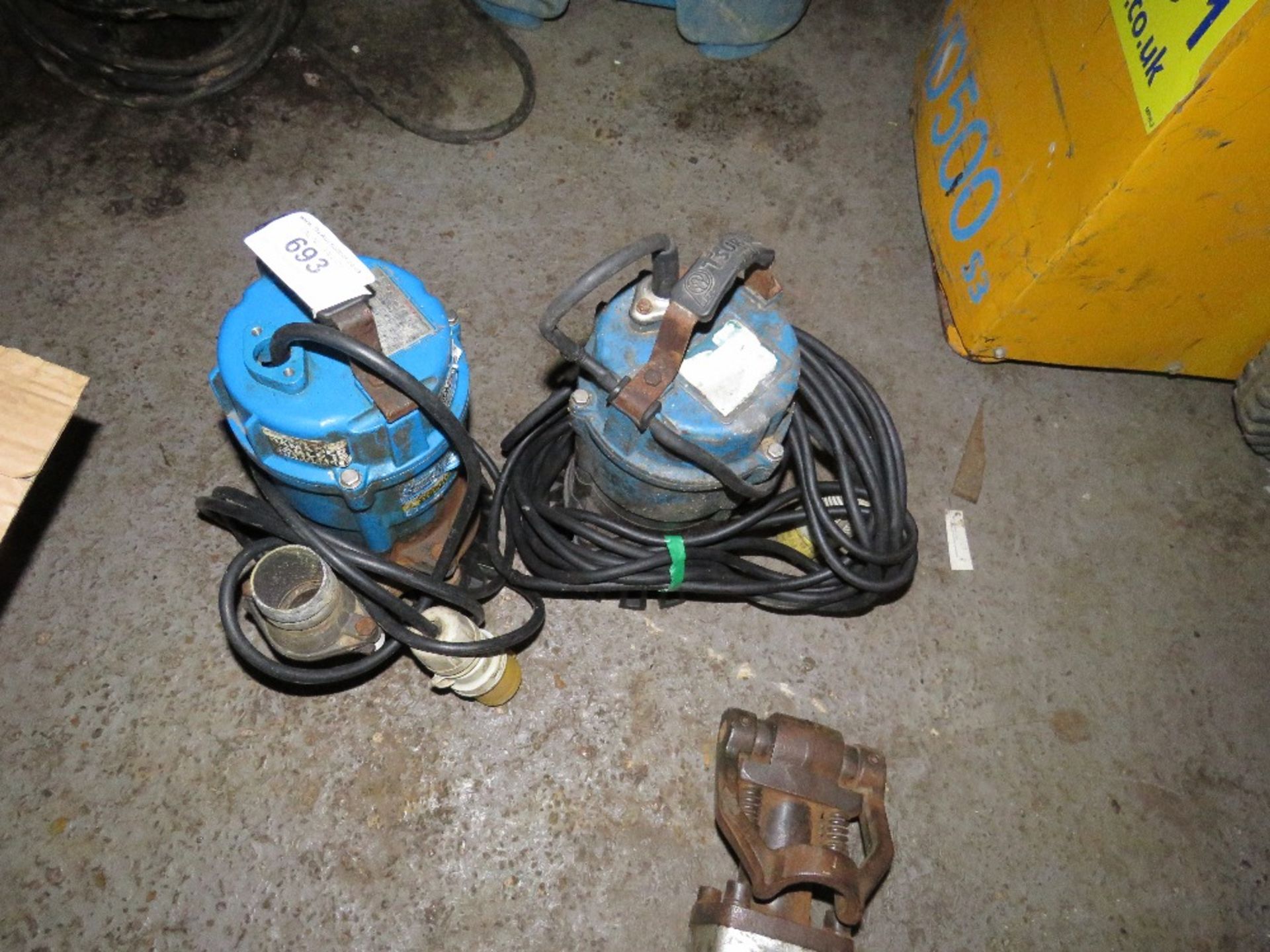 2no. 110v Sub pumps