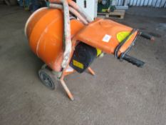 BELLE MINI CEMENT MIXER WITH STAND, 240VOLT POWERED. NO VAT ON HAMMER PRICE