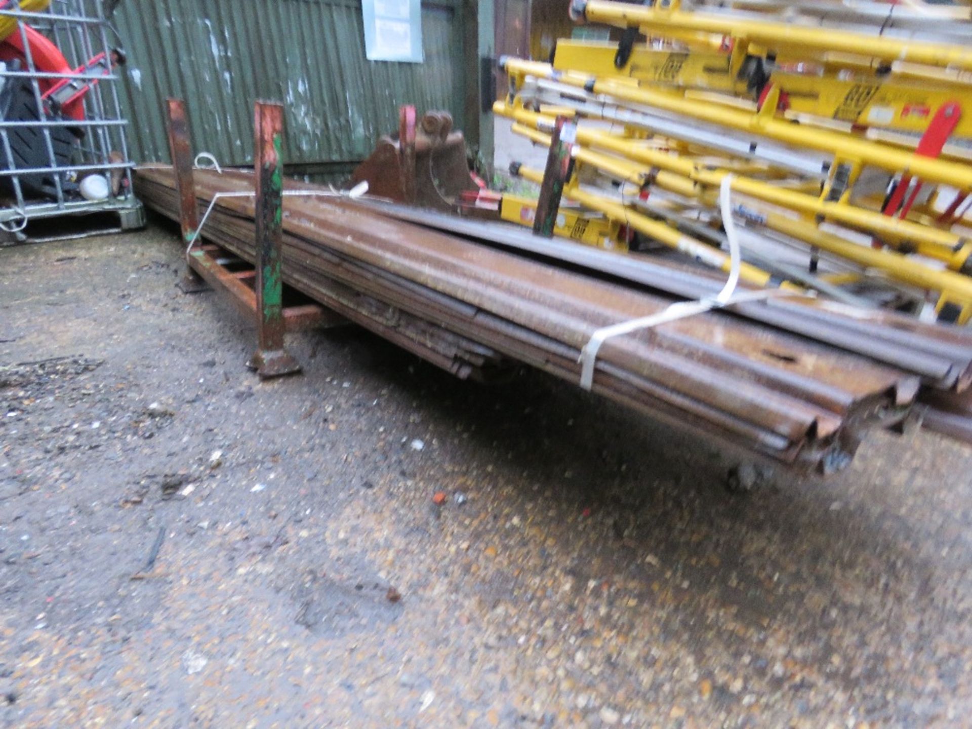 22 X ASSORTED LENGTH STEEL PILING SHEETS UP TO 13FT LENGTH This item is being item sold under AMS…no