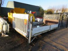 Dropside truck body c/w tail lift, 14ft length approx. Ex Mercedes LWB 3500Kg Sprinter. This item is