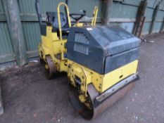 BOMAG 80 DOUBLE DRUM ROLLER, 2882 REC HRS SN:101460622749, KUBOTA ENGINE, YEAR UNKNOWN BUT