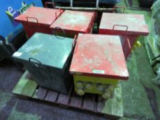 5 X Large site transformers This item is being item sold under AMS…no vat will be on charged on