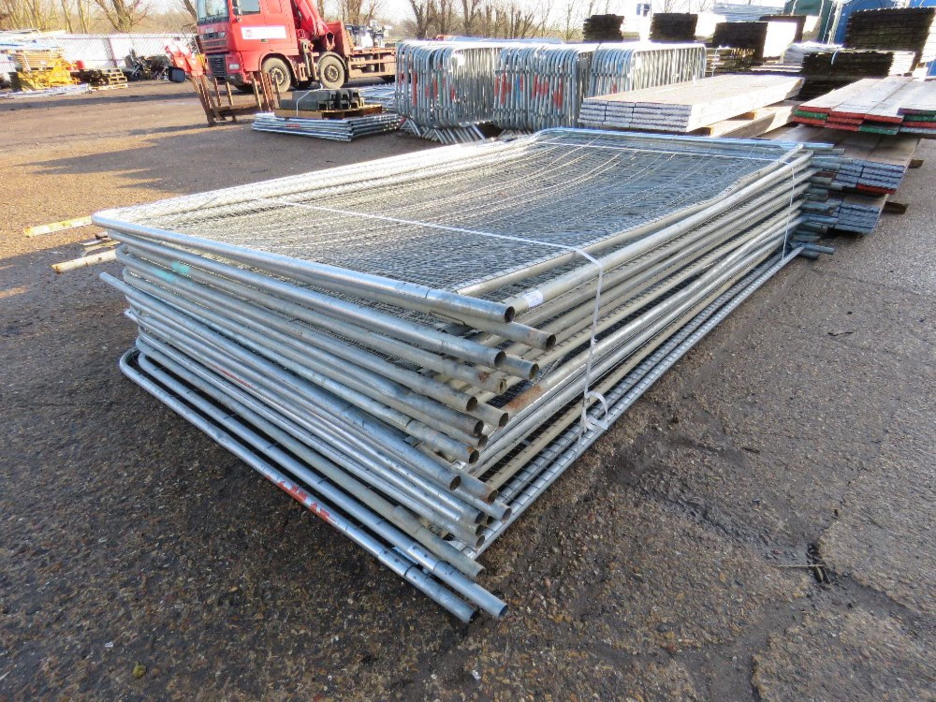 20 X HERAS TYPE TEMPORARY SITE PANELS This items is being item sold under AMS…no vat will be on